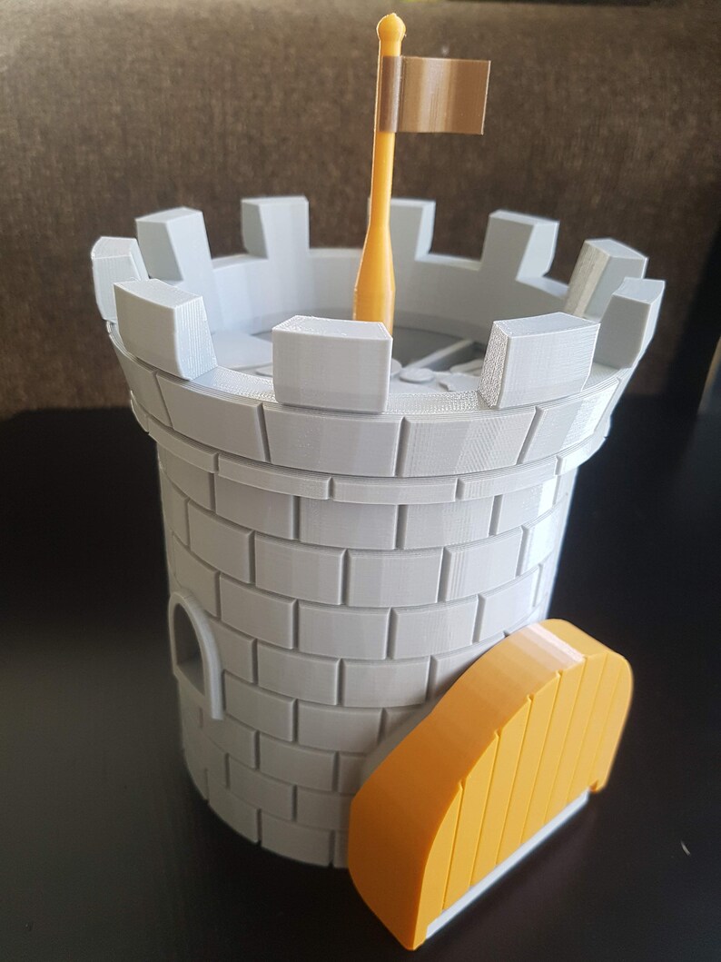 Dice tower 3D printed dice roller dice tray dnd dice box Etsy