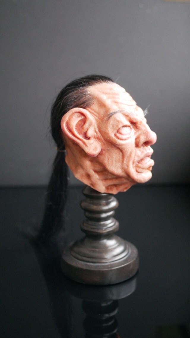 Premium Realistic Shrunken Head by Savage Silicone. Side Show Etsy UK