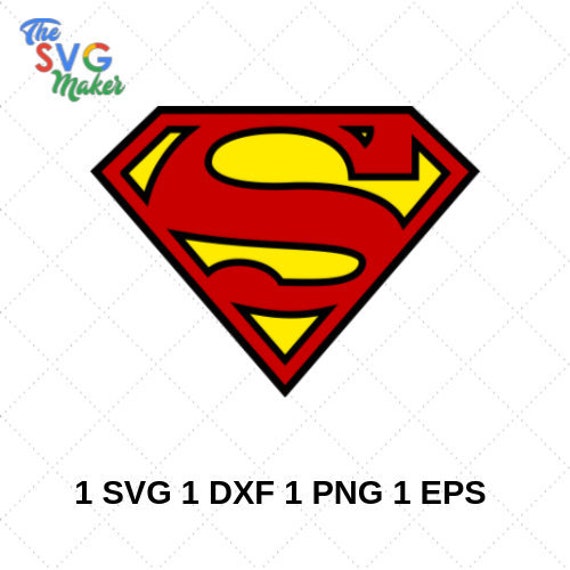 Superman Dc Logo Superhero Svg Dxf Png Vector Cut File Cricut Etsy
