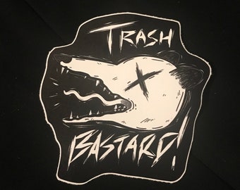 Adesivo de gambá bastardo de lixo