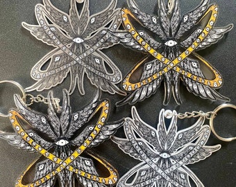 【匿名発送】WATWING Seraphim Acrylic Keychain Biblical Angel Seraphim Keychain - Etsy