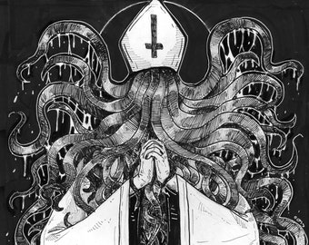 CLEARANCE Occult Priest Art Print