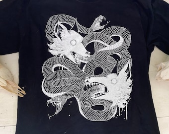 T-shirt Wolven en slangen