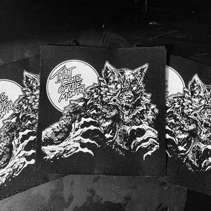 That Time of the Month Werewolf Punk Sew On Screenprinted Patch image 2