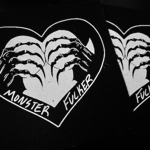 Monster Fucker Punk Sew On Screenprinted Patch