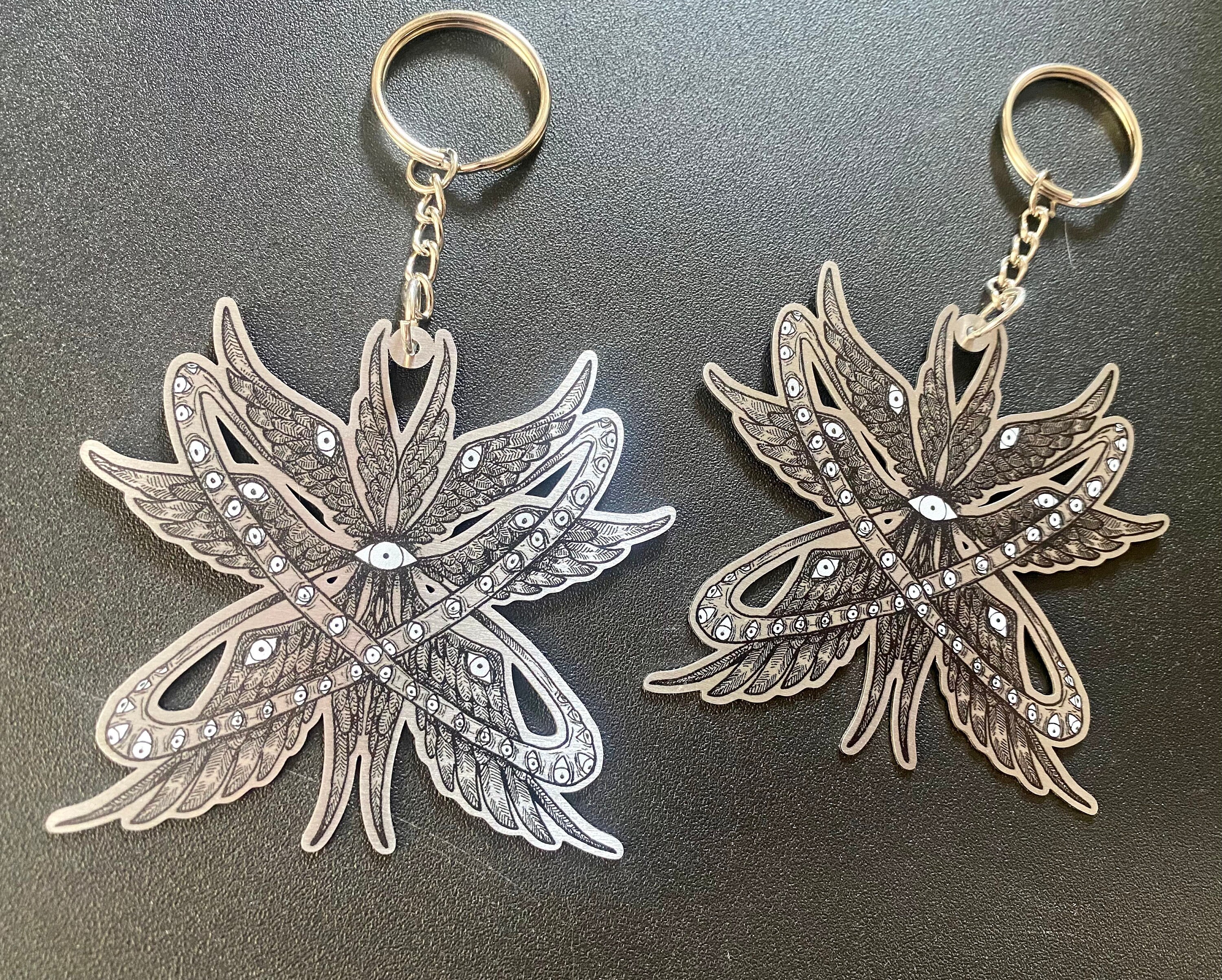 Biblical Angel Seraphim Keychain - Etsy