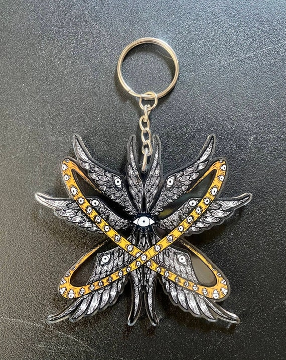 Biblical Angel Seraphim Keychain - Etsy