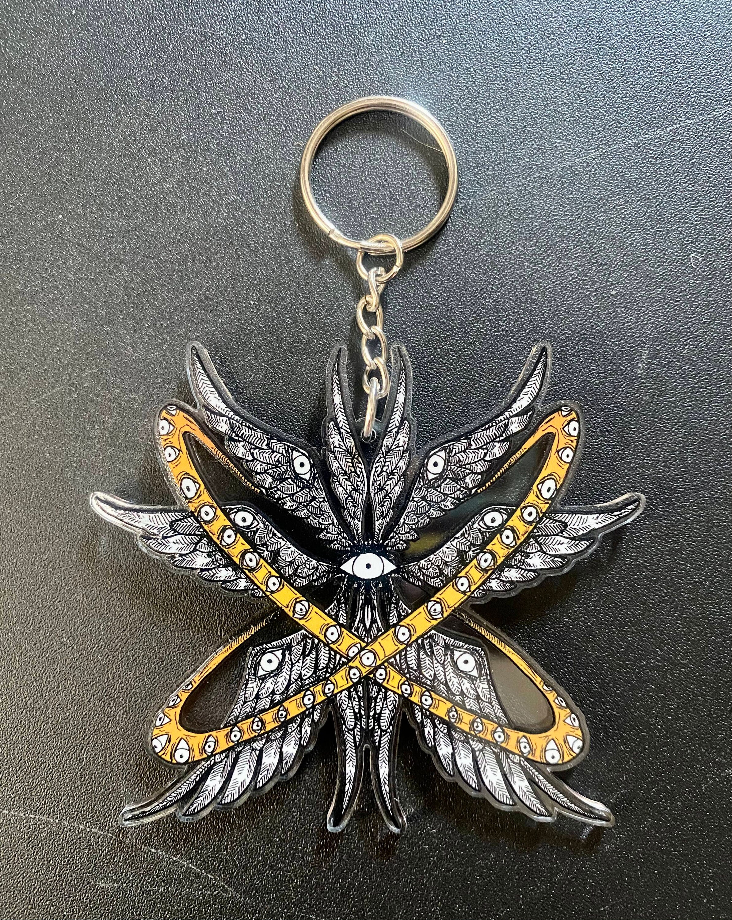 Biblical Angel Seraphim Keychain - Etsy Israel