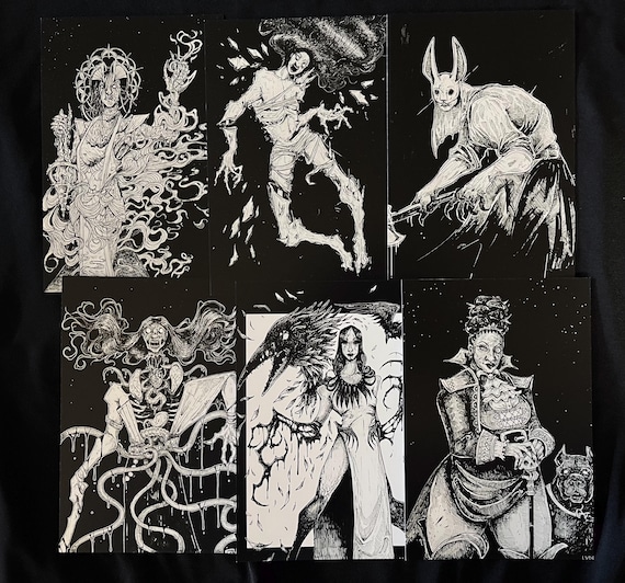 Dead By Daylight Huntess Plague Spirit Krasue Houndmaster Artist Video Game Art Prints
