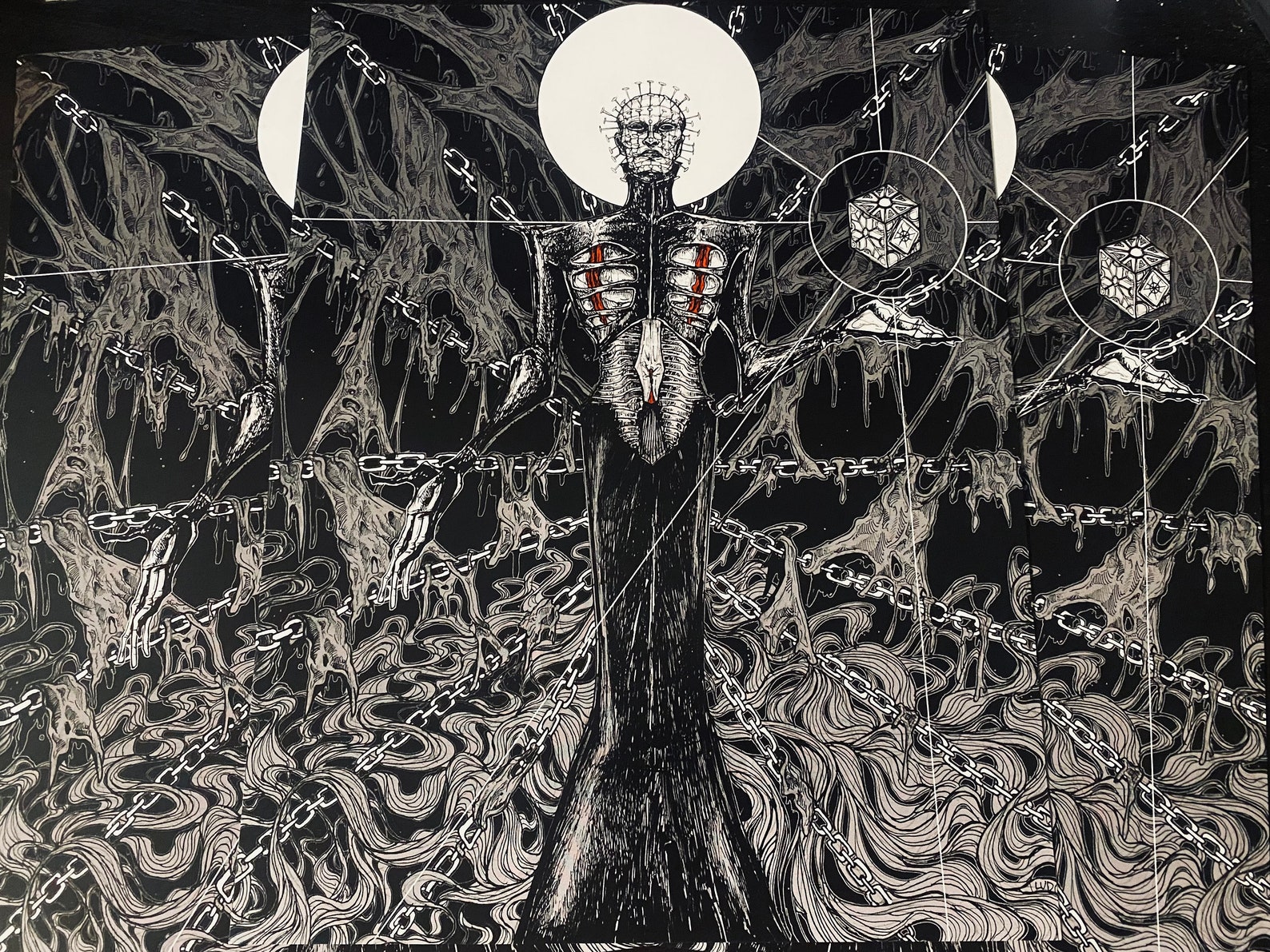 Pinhead Hell Priest Cenobite Hellraiser Horror Art Print - Etsy