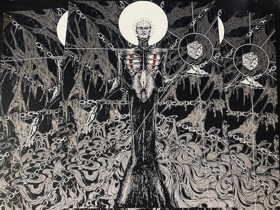 ヘルレイザー　ピンヘッド5Dダイアモンドアート 5D Diamond Painting Hellraiser Fantasy Horror Suspense Movie For