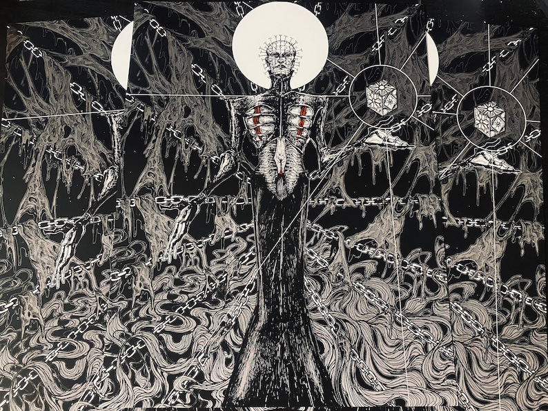 Pinhead Hell Priest Cenobite Hellraiser Horror Art Print - Etsy