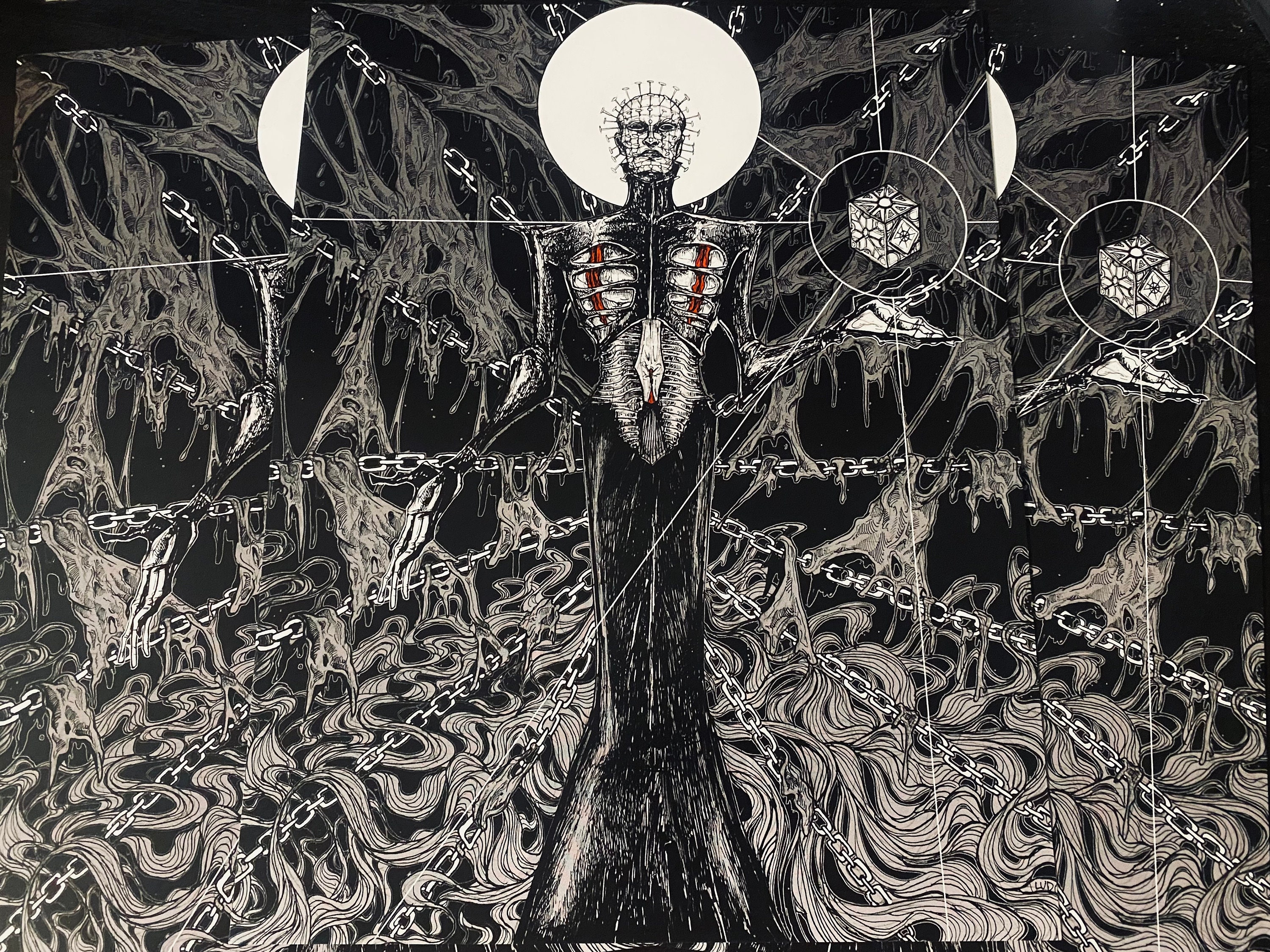 ピンヘッド ヘル プリースト セノバイト ヘルレイザー ホラー アート