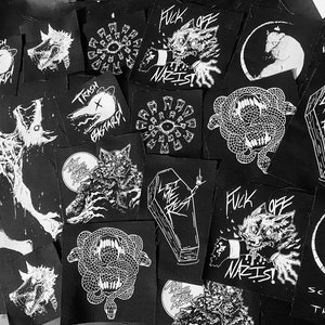 That Time of the Month Werewolf Punk Sew On Screenprinted Patch image 3