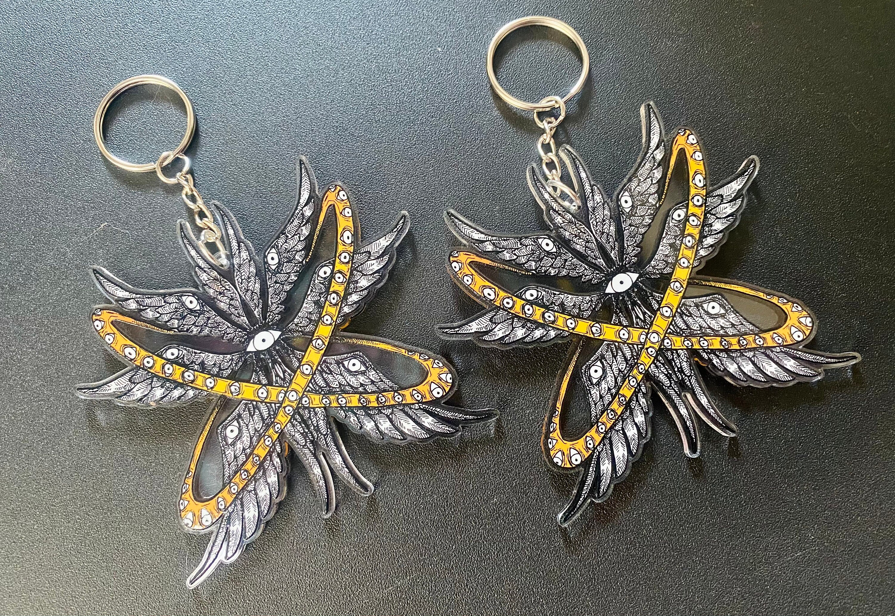 Biblical Angel Seraphim Keychain - Etsy Israel