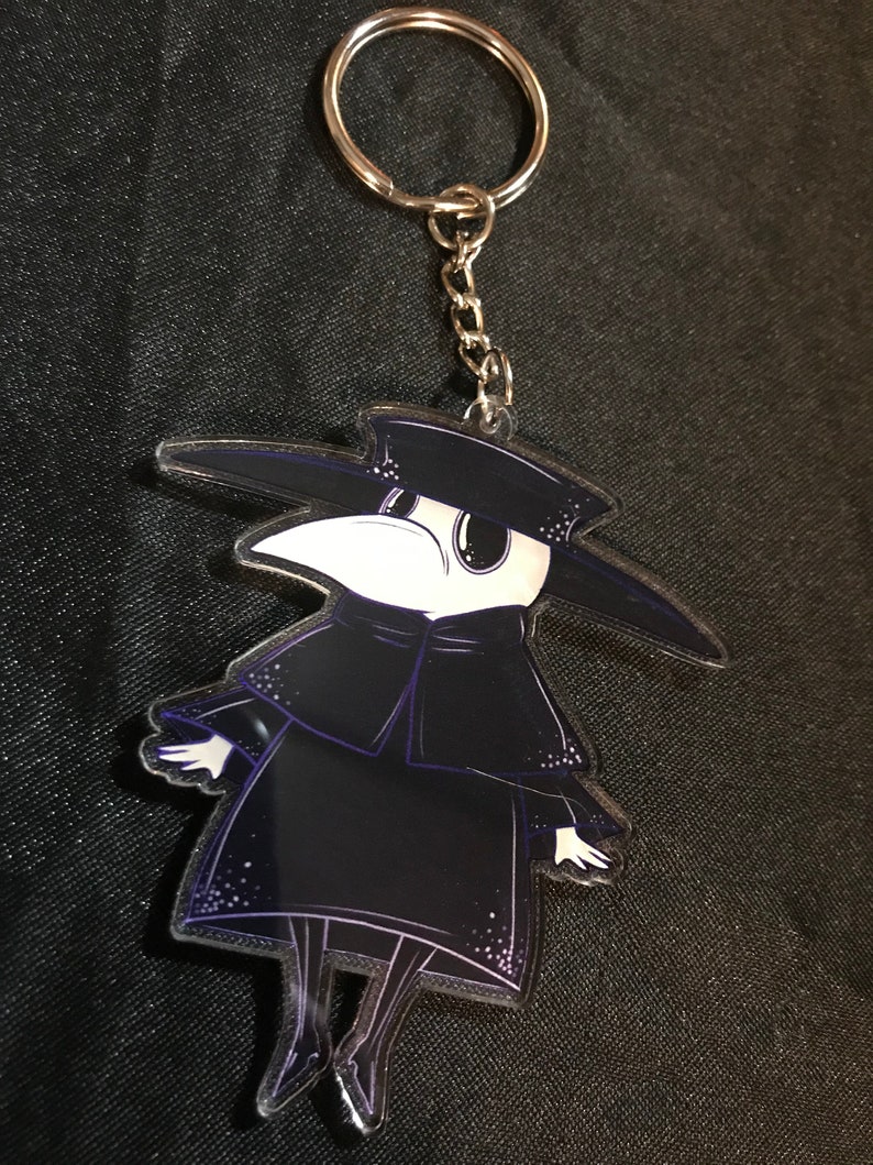 Plague Doctor Doublesided Keychain