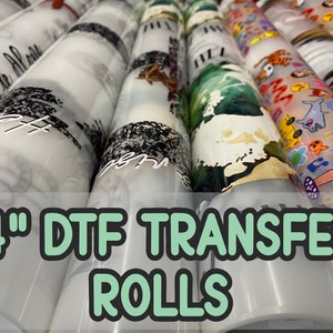 Large 24 " DTF Transfer Gang print rolls - Direct to film transfers For Garments shirts and hoodies