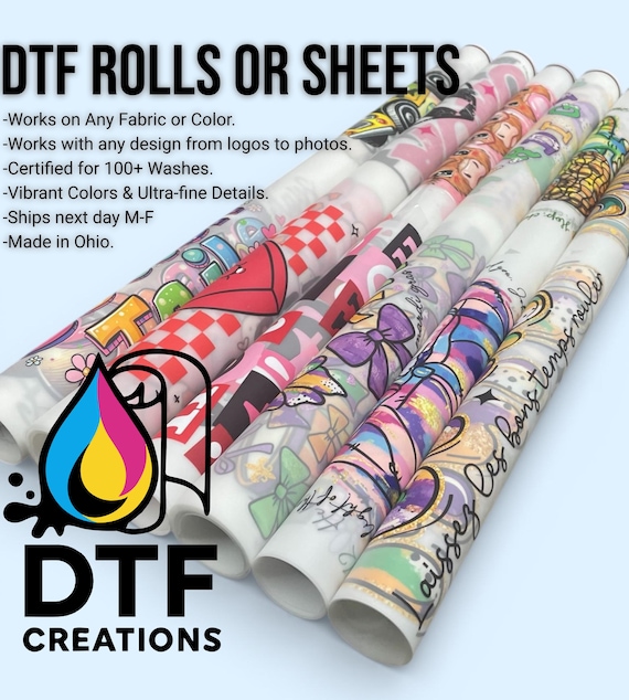 DTF Transfer, Full Color Heat Transfer, Gang Sheet, No Weeding, Ready to Press, Wholesale DTF, Bulk Transfer, Iron-On, Custom Shirt