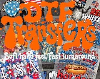 Custom DTF Transfers: Your Image Ready to Press Full Color Heat Fabric Decals
