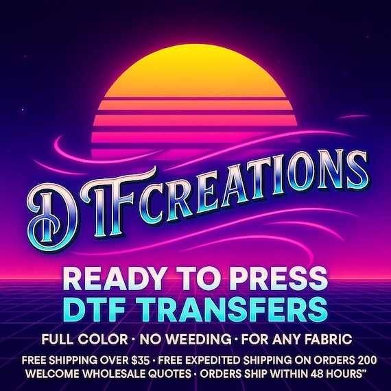 dtf transfers ready to press Large Rolls 24" or 13" rolls Width DTF Transfer Roll Bulk Direct to Film Transfer Personalized Iron Decal Gang