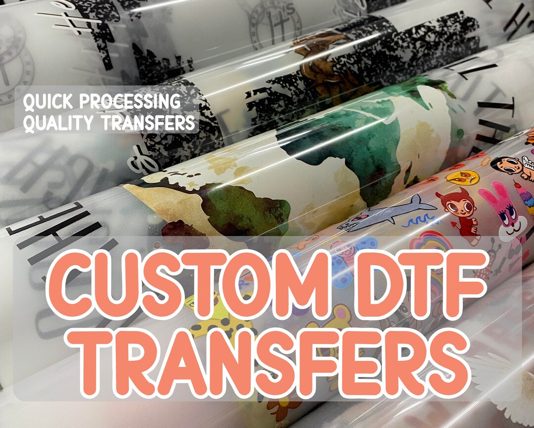 Custom DTF Press Ready Gang Sheet Heat Transfers High Durability for Polyester or Cotton and