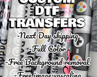 DTF Transfers | Full-Color Custom Prints | No Weeding | Ready to Press | DIY Gifts | Wholesale Transfers | Iron-On | Transfer Sheets