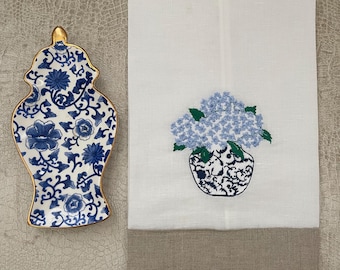 Chinoiserie Pot Tea Towel