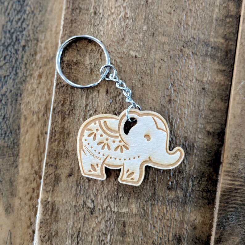 Elephant Keychain Elephant Keyring Elephant Zipper Pull Etsy