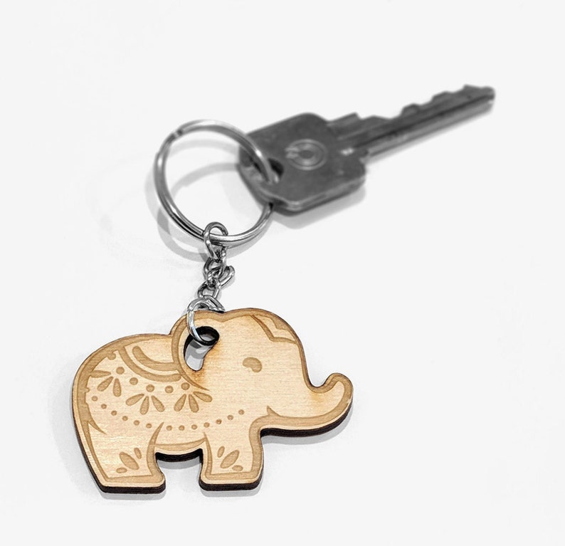 Elephant Keychain Elephant Keyring Elephant Zipper Pull Etsy