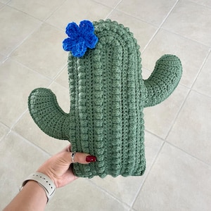 Crochet Cactus Pillow | Home Decor | Throw Pillow | Cactus Decor | Cactus Pillow | Crochet Decor | Crochet Succulent | Succulent Home Decor