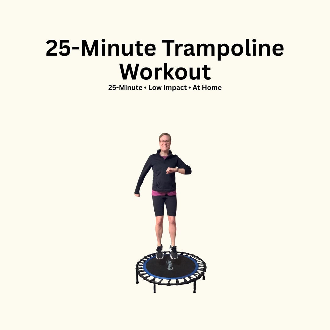 25 Min Rebounder Workout for Beginners | Low Impact Weight Loss at Home ...