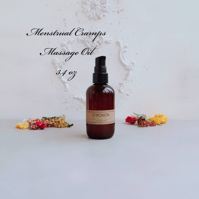 Soothing menstrual cramps massage oil Remedy painful periods Etsy