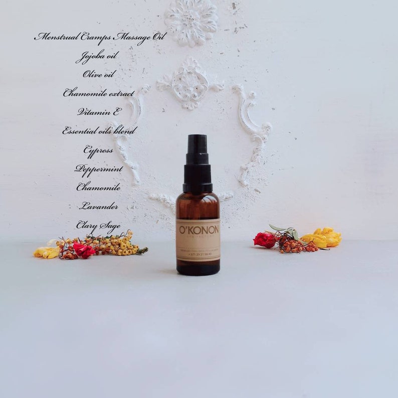 Soothing menstrual cramps massage oil Remedy painful periods Etsy
