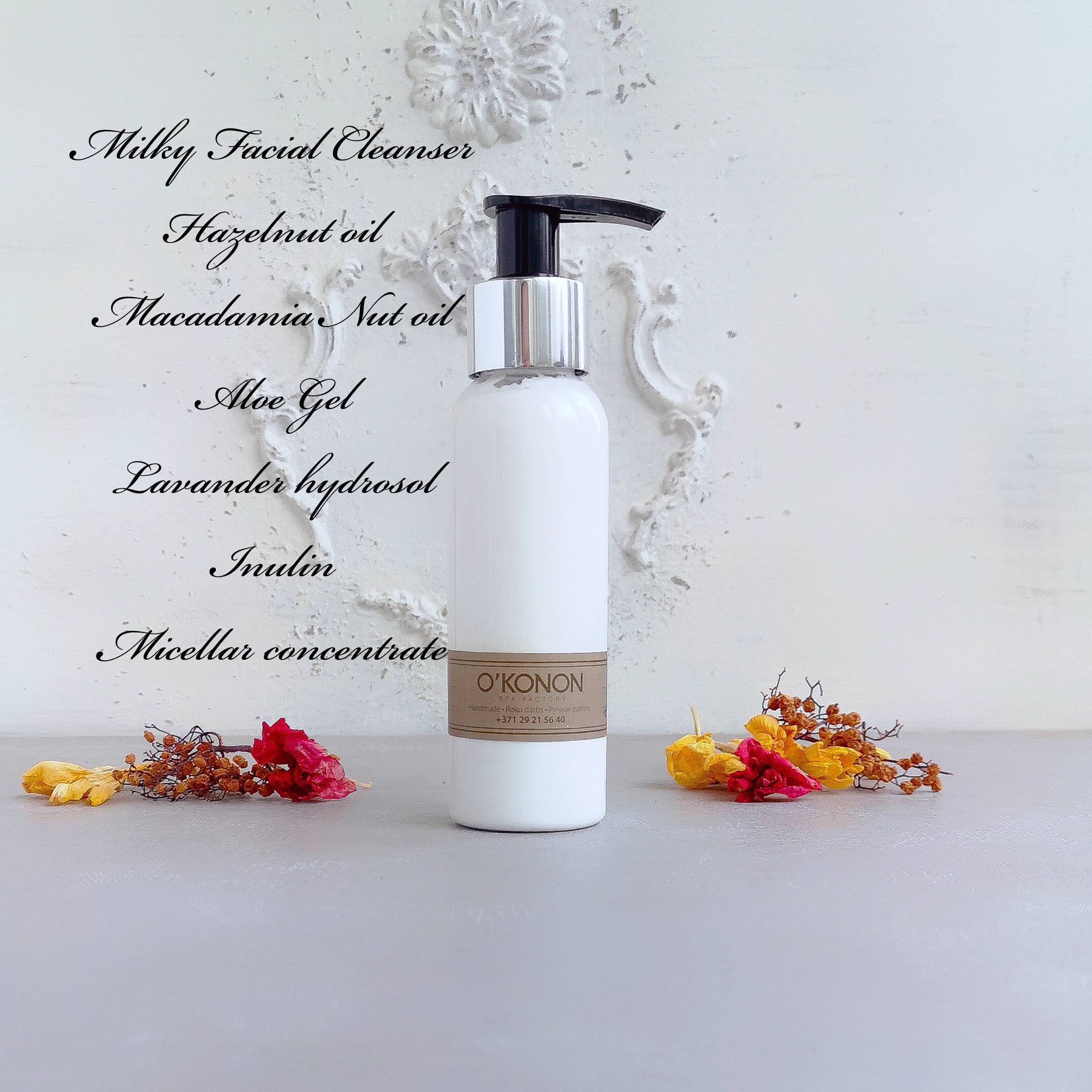 Facial milk cleanser Face washing routine Dissolves makeup Etsy