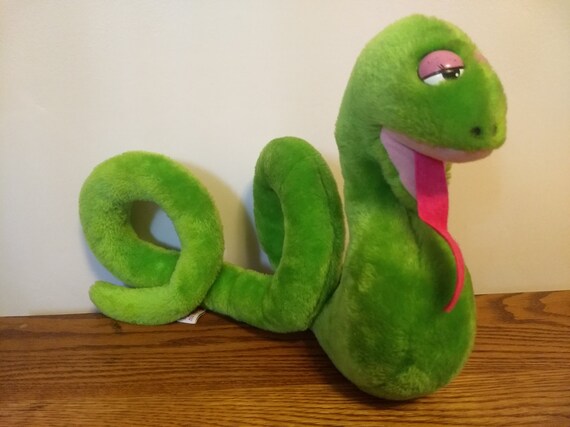 green snake plush