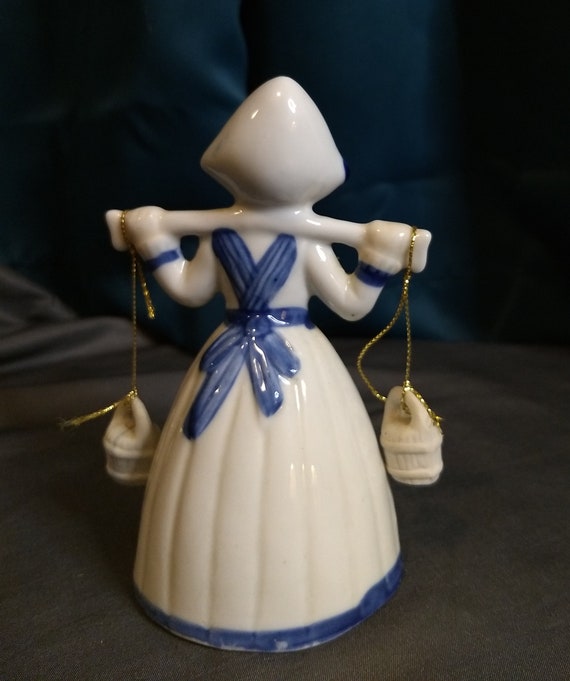 A Tivoli Original Porcelain Dutch Milk Maid With Pails - Etsy