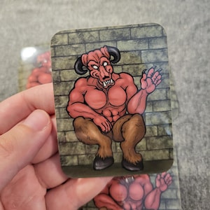Classic Doom Baron of Hell demon monster vinyl sticker