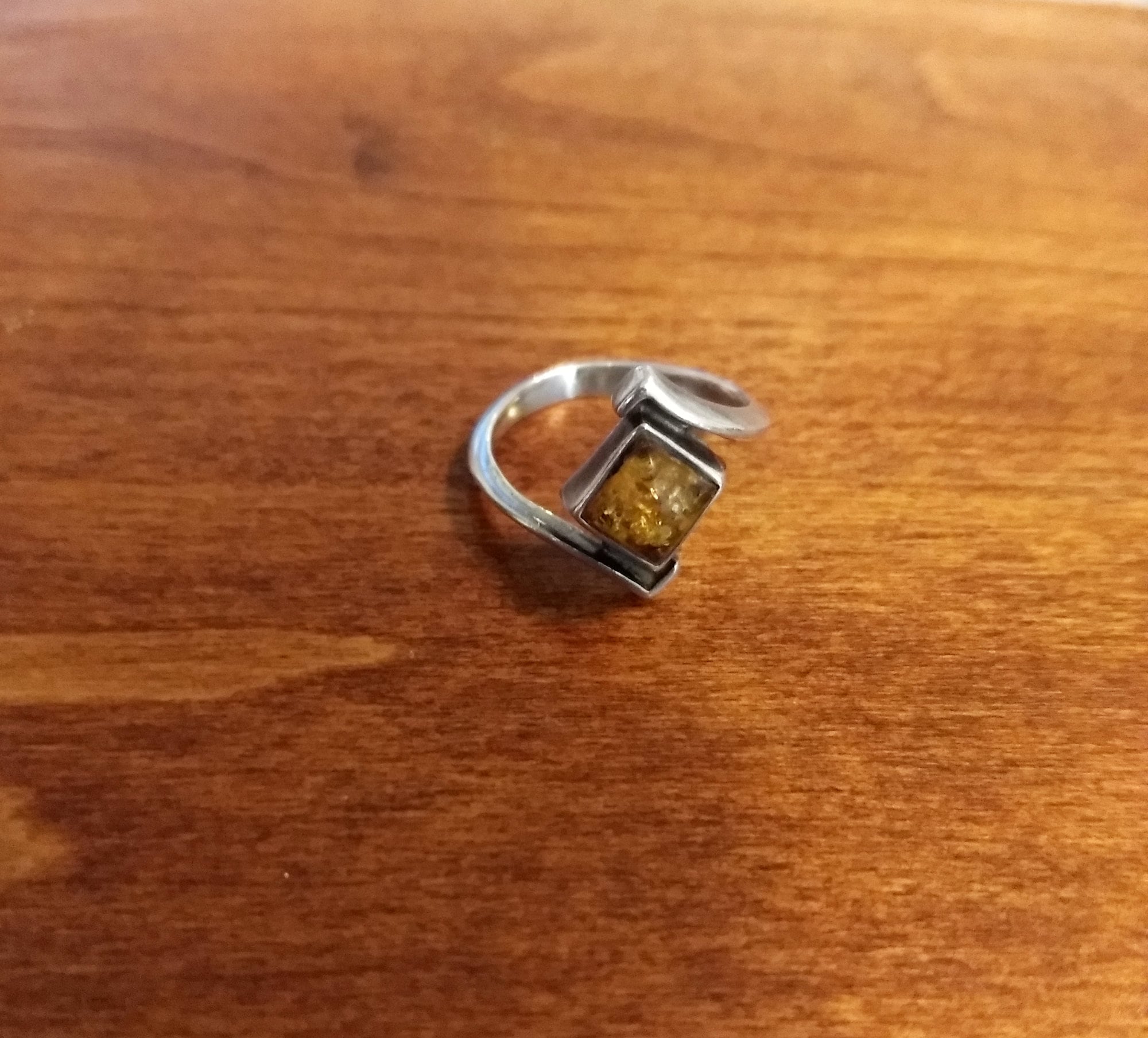 Amber sale diamond ring