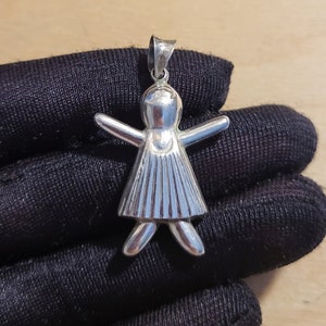 Stick Figure Necklace Etsy