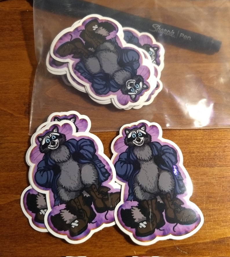 Shoe Rack Raccoon Sticker New Boot Goofin' Raccoon Vinyl Sticker - Etsy