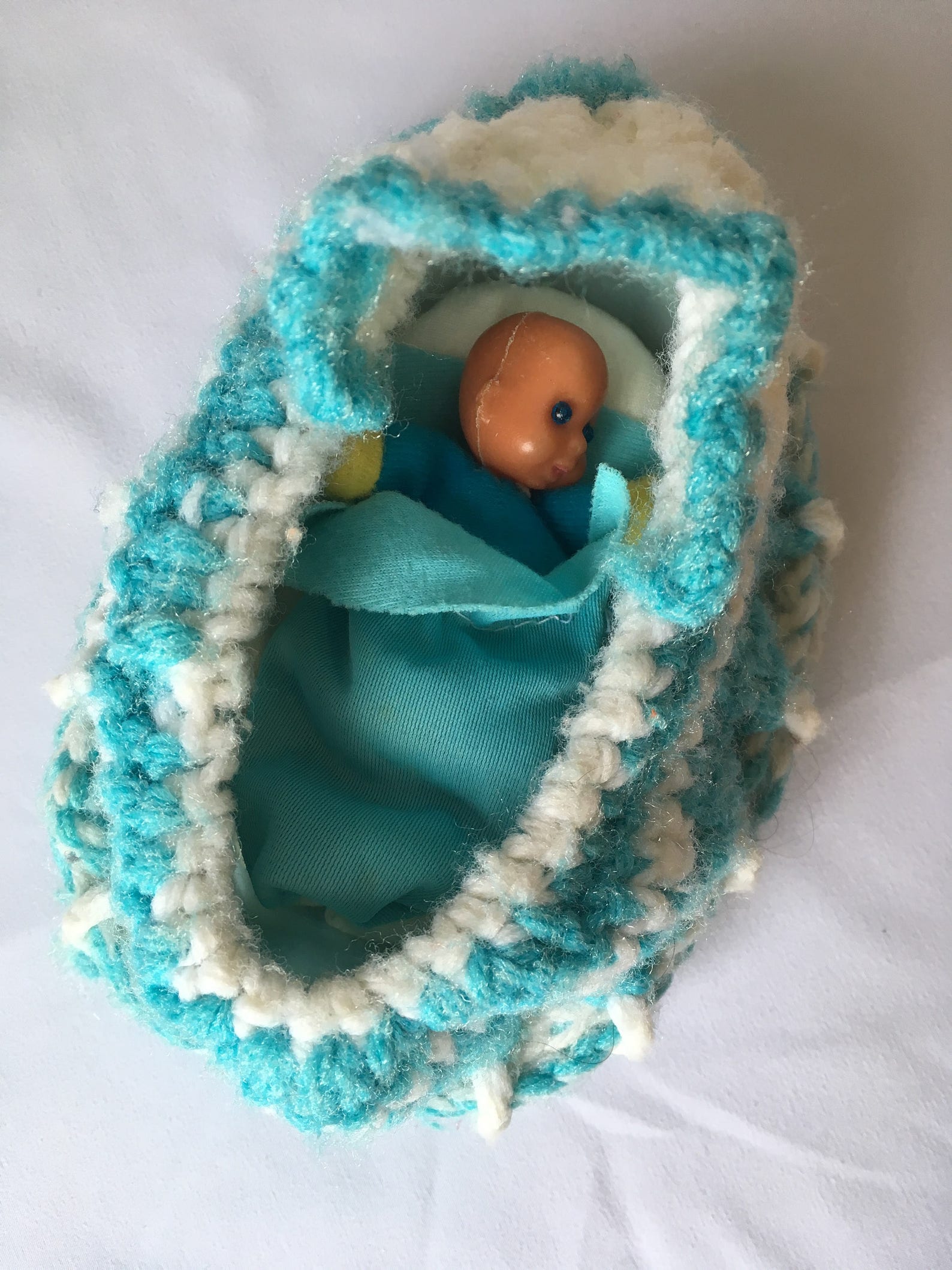 Vintage Girls BABY DOLL PURSE 1970s Crochet Toy Pouch Etsy