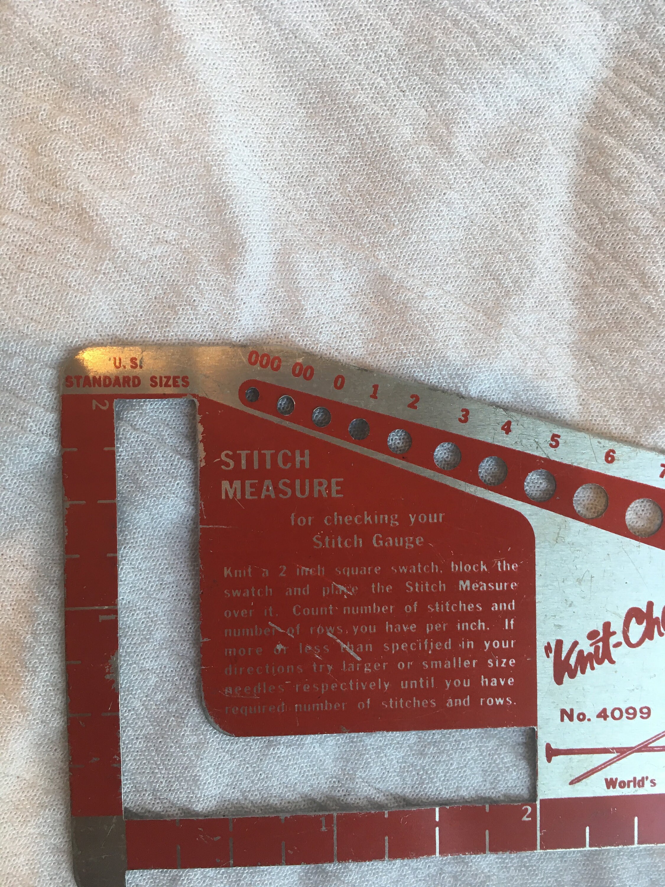 Vintage Collectible NEEDLE GAUGE RULER Susan Bates 1940-1950s - Etsy