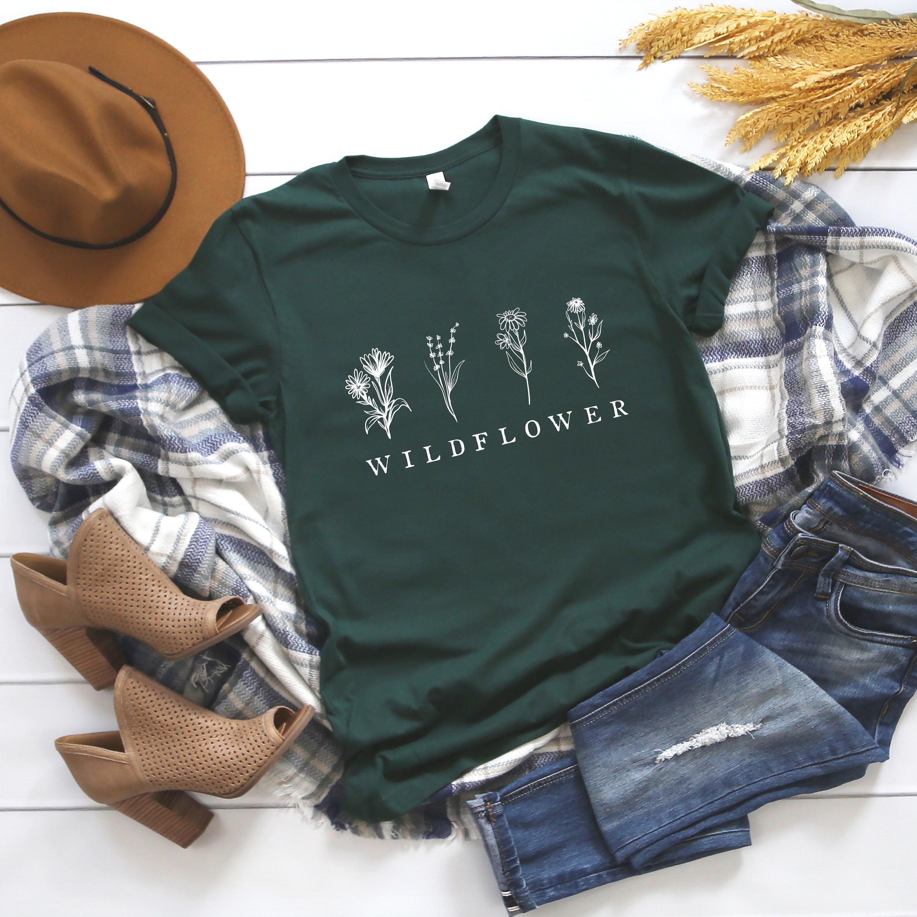 Wildflower Shirt // Wildflower Tshirt // Flower Shirt // Etsy