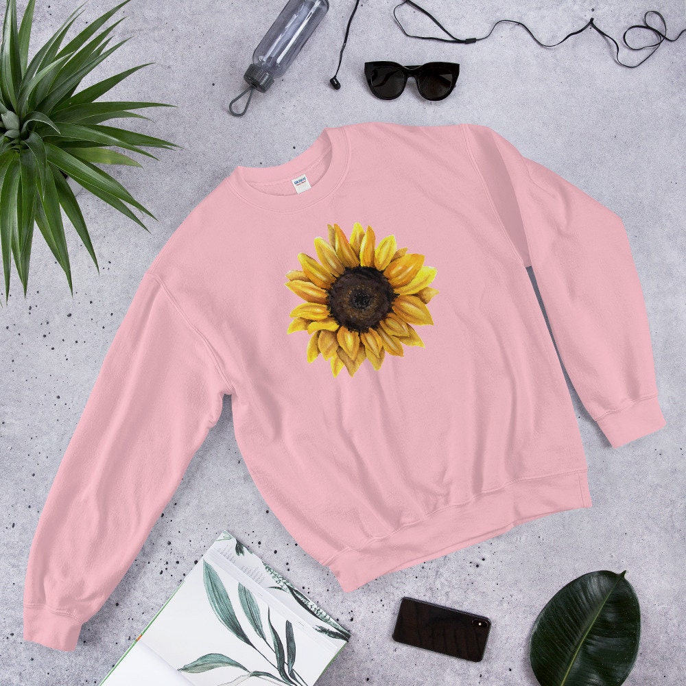 Sunflower Sweater // Sunflower Sweatshirt // Fall Sweater // Etsy