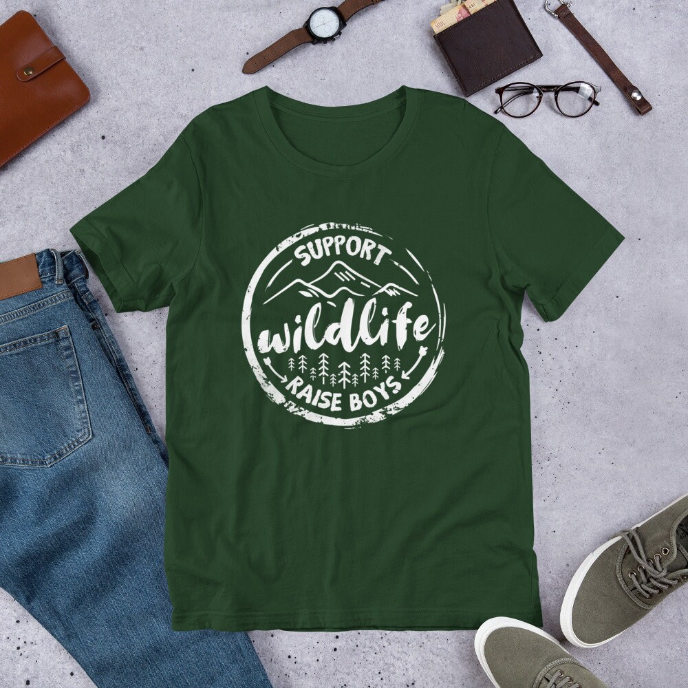 Support Wildlife Raise Boys Shirt // Boy Mom T-shirt // Mom of - Etsy