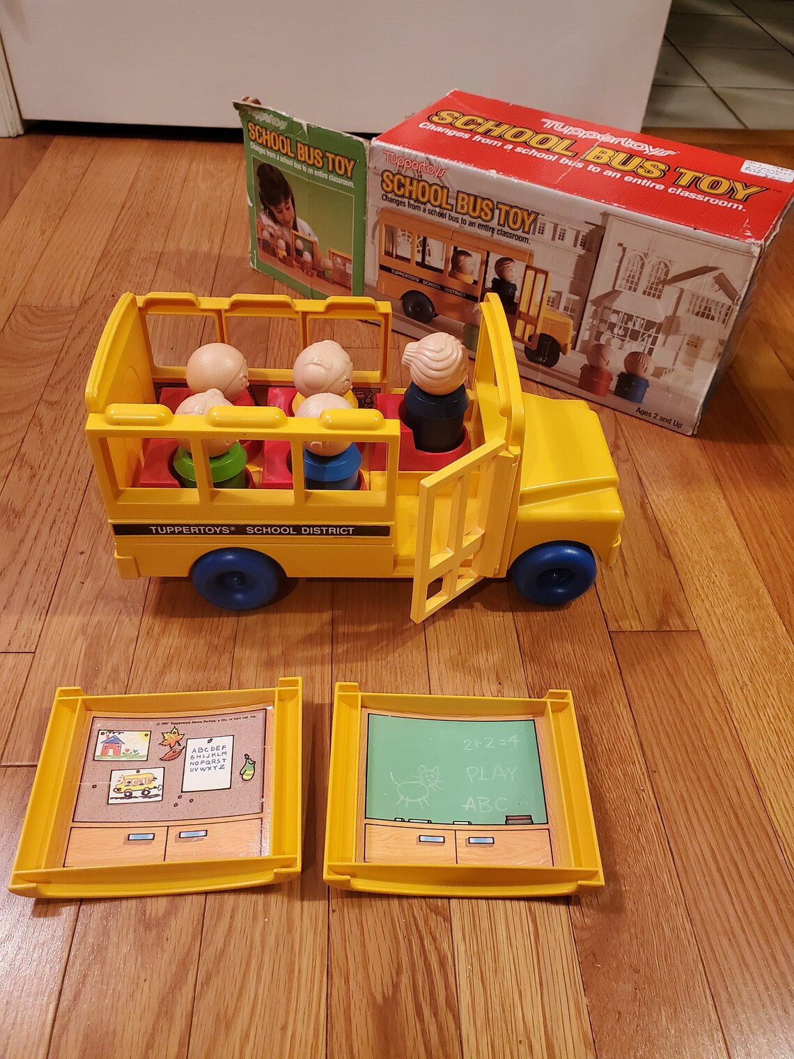 Autobús escolar de juguete tupper Etsy