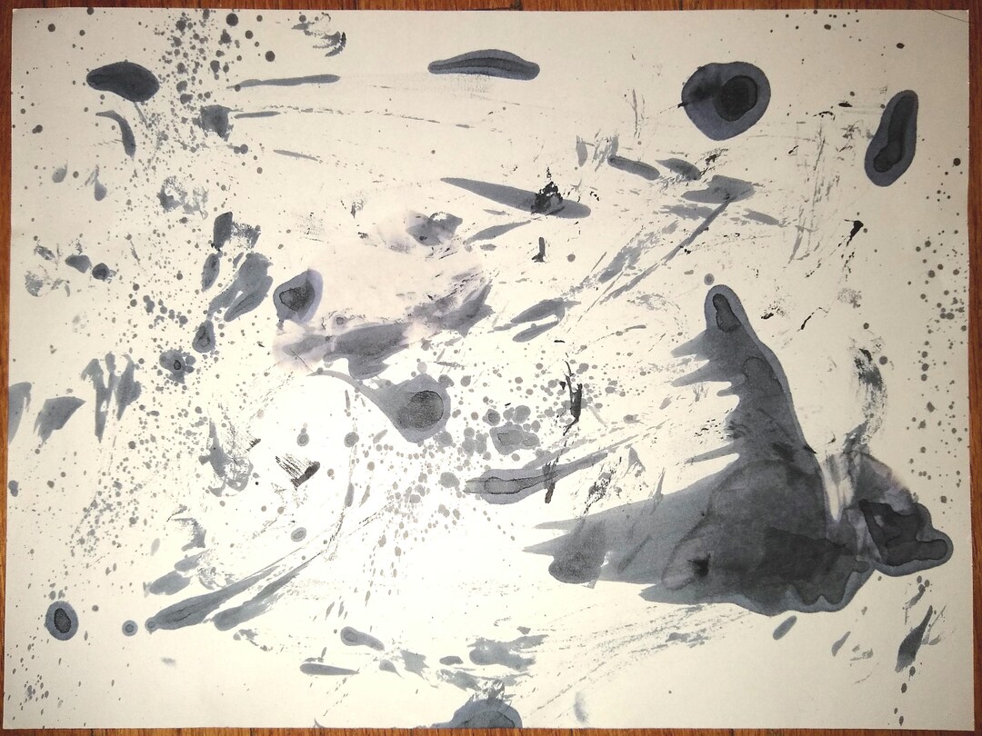 Abstract Ink Plots Abstract Ink Painting - Etsy
