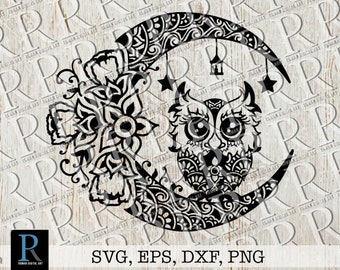 Download Owl Mandala Svg Etsy