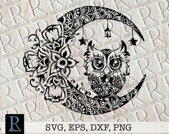 Download Mandala Owl Svg Etsy