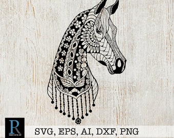 Download Mandala Horse Svg Etsy